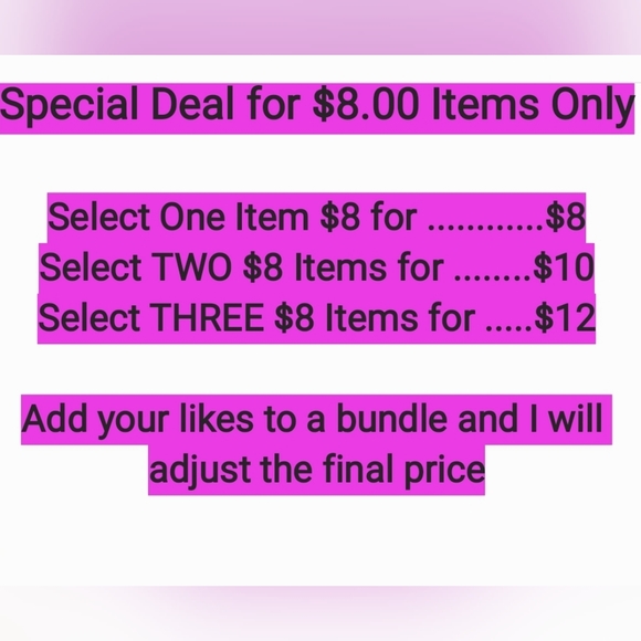 $8 Bundle Deals, ANY $8 LISTING - Picture 1 of 1
